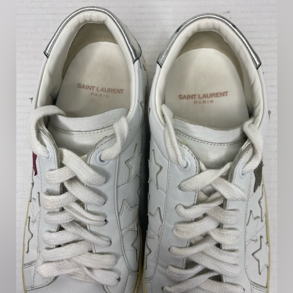 Saint Laurent Court Classic California Leather Sneaker Size 9 Unisex - Picture 11 of 13